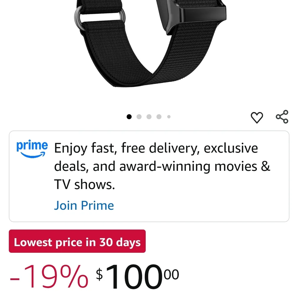 Sleek Black Wearable Fitness Tracker